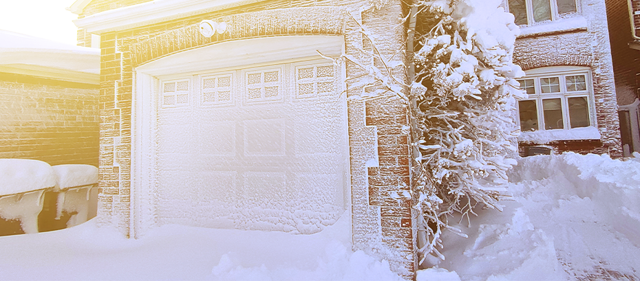 frozen garage door