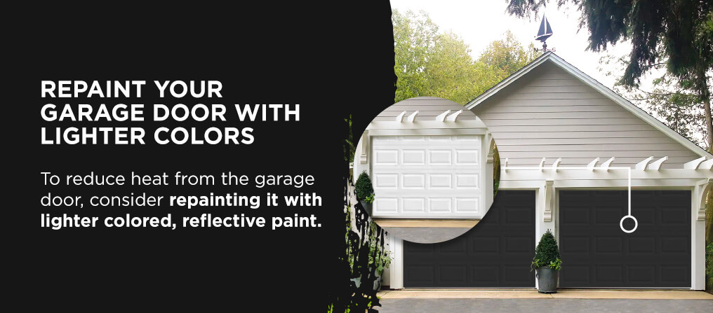 Repaint Your Garage Door With Lighter Colors