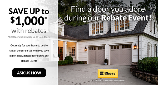 clopay fall rebate event